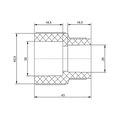 Муфта PPR Blue Ocean 32х25 редукционная