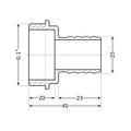 Штуцер Thermo Alliance Standart 25х1" ЗР SD4272525