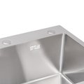 Мойка для кухни интегрированная Lidz Handmade H6050 (LDH6050BRU35371) Brushed Steel 3,0/1,0 мм