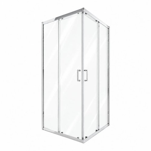 Душевая кабина Qtap Taurus CRM1011SC6 100x100 см, стекло Clear 6 мм, покрытие CalcLess без поддона