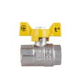 Кран шаровой Thermo Alliance Standart 1/2" ВР для газа (бабочка) SD602NG15PN40