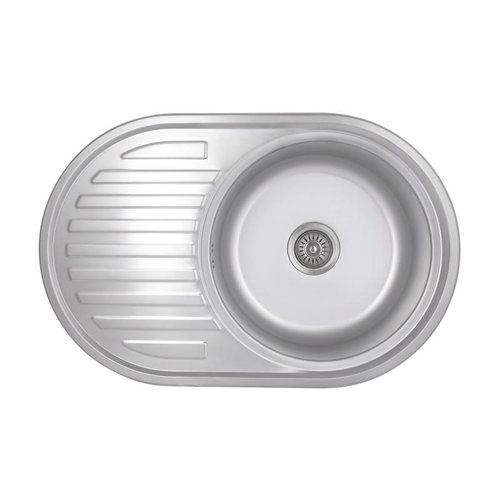 Кухонная мойка Brinex 7750 0,8 мм Satin (BRIN7750SAT08)