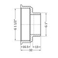 Перехідник Thermo Alliance Standart 1 1/2"х1" ВЗ SD4094025